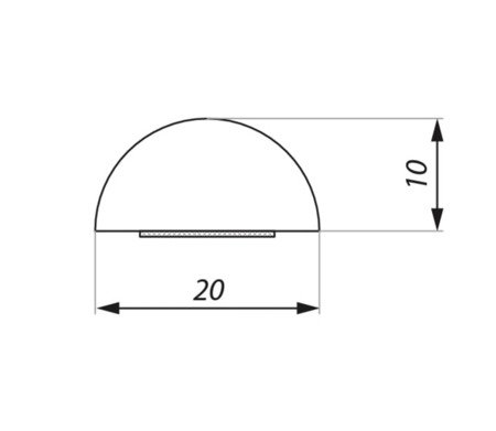 Doorstep Seal H= 5, 10 mm/ L=200 mm